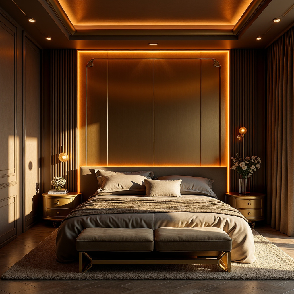 modern bedroom LED panel design 22