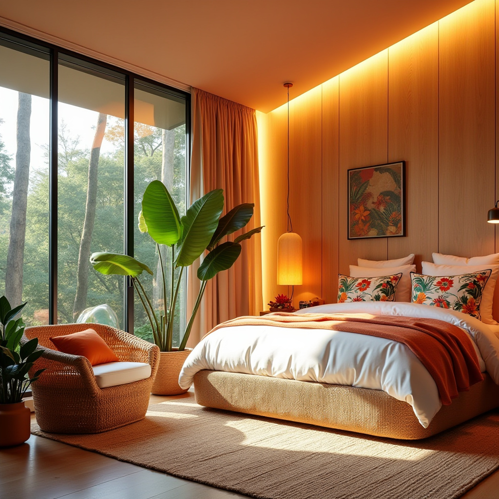 modern bedroom LED panel design 25