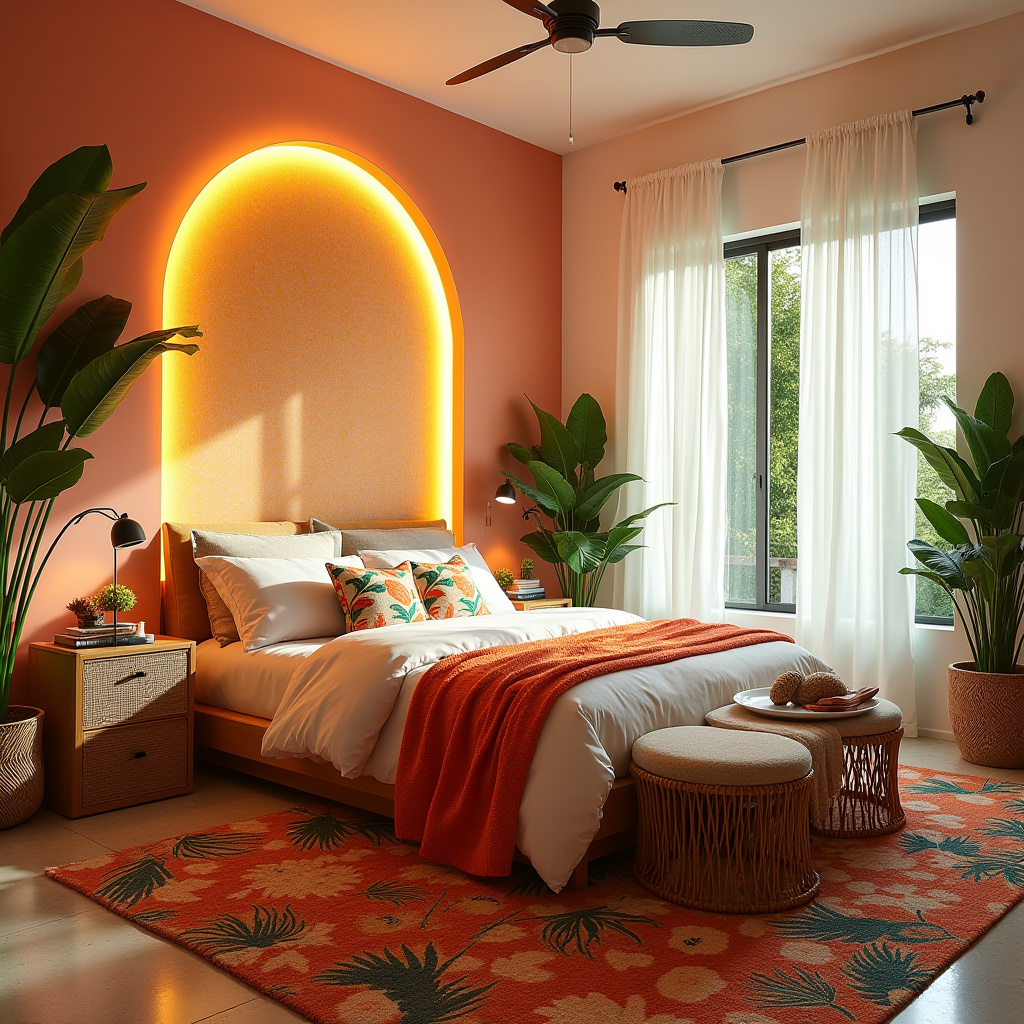 modern bedroom LED panel design 26