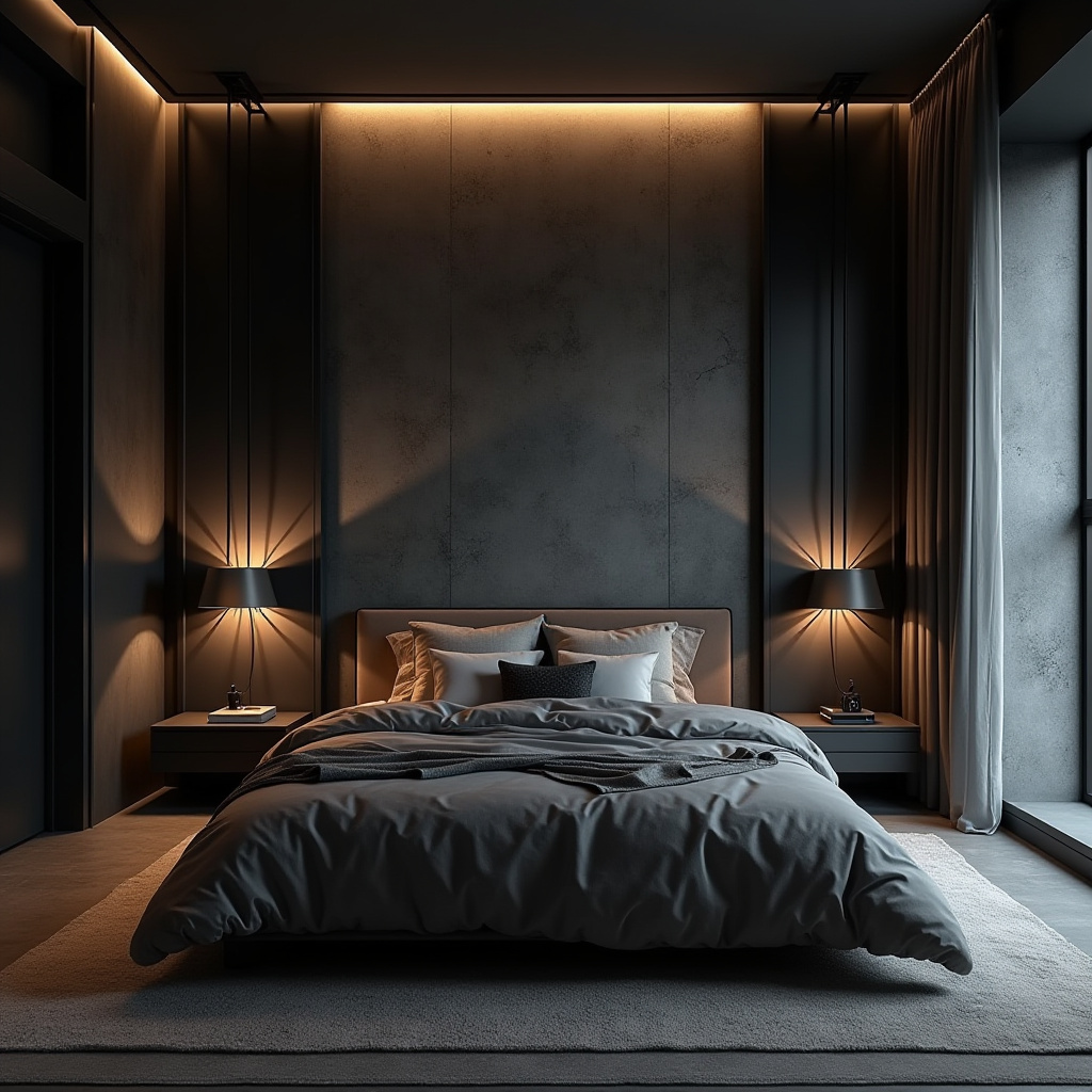 modern bedroom LED panel design 3