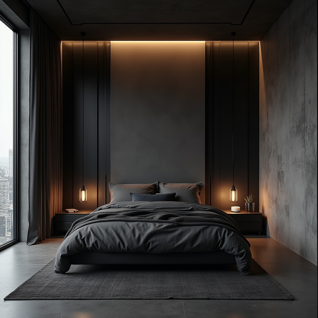 modern bedroom LED panel design 4