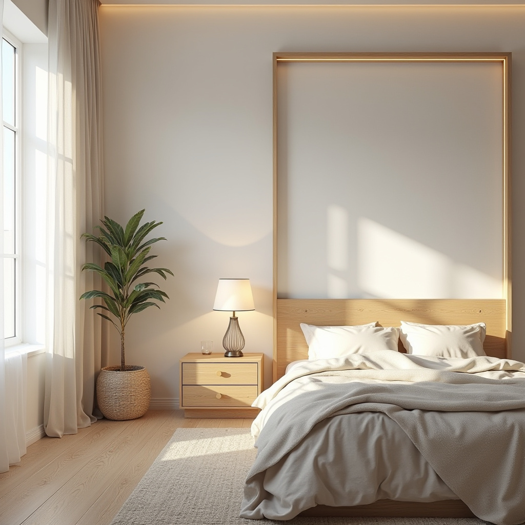 modern bedroom LED panel design 9