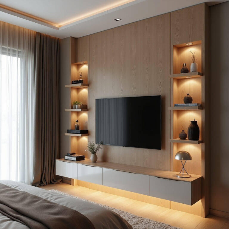 modern bedroom TV unit design 1