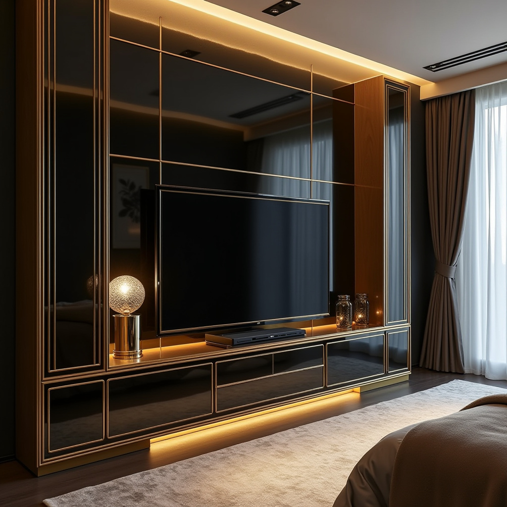 modern bedroom TV unit design 18