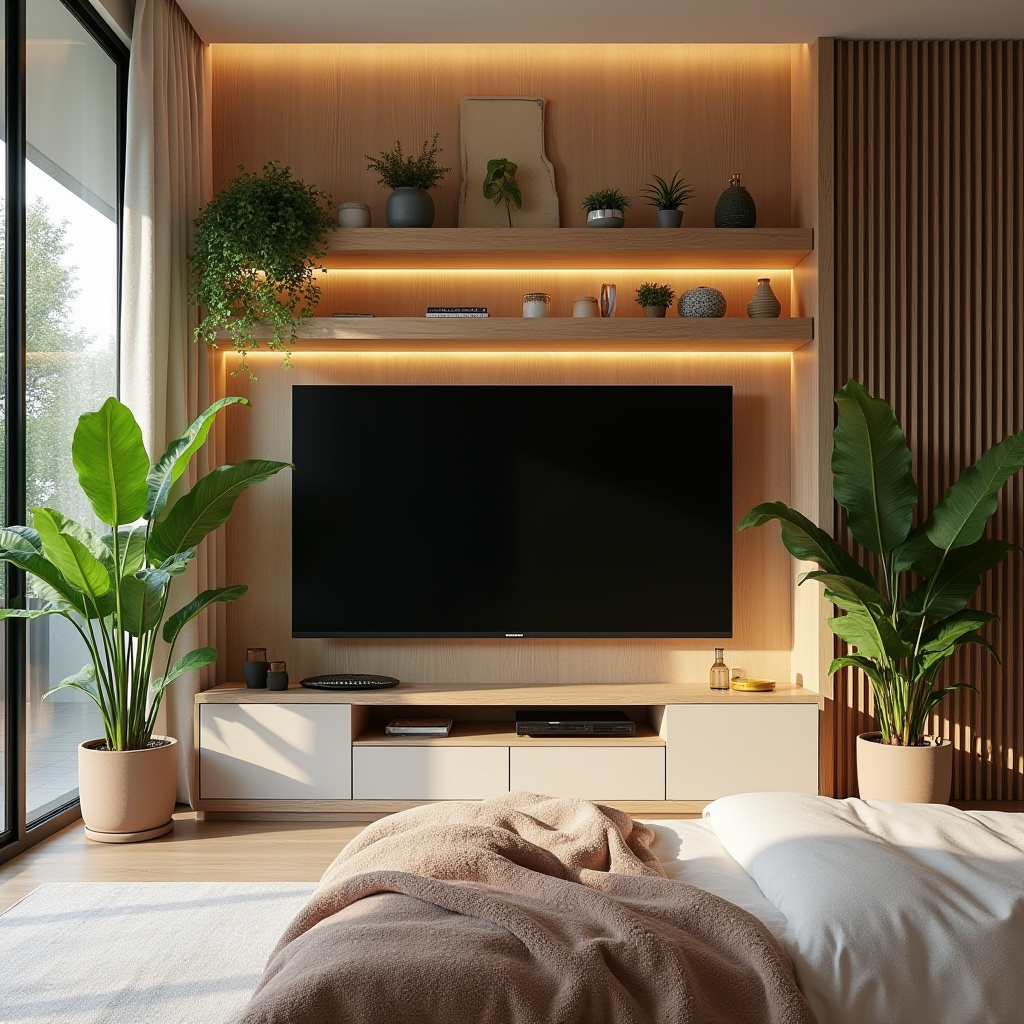 modern bedroom TV unit design 19