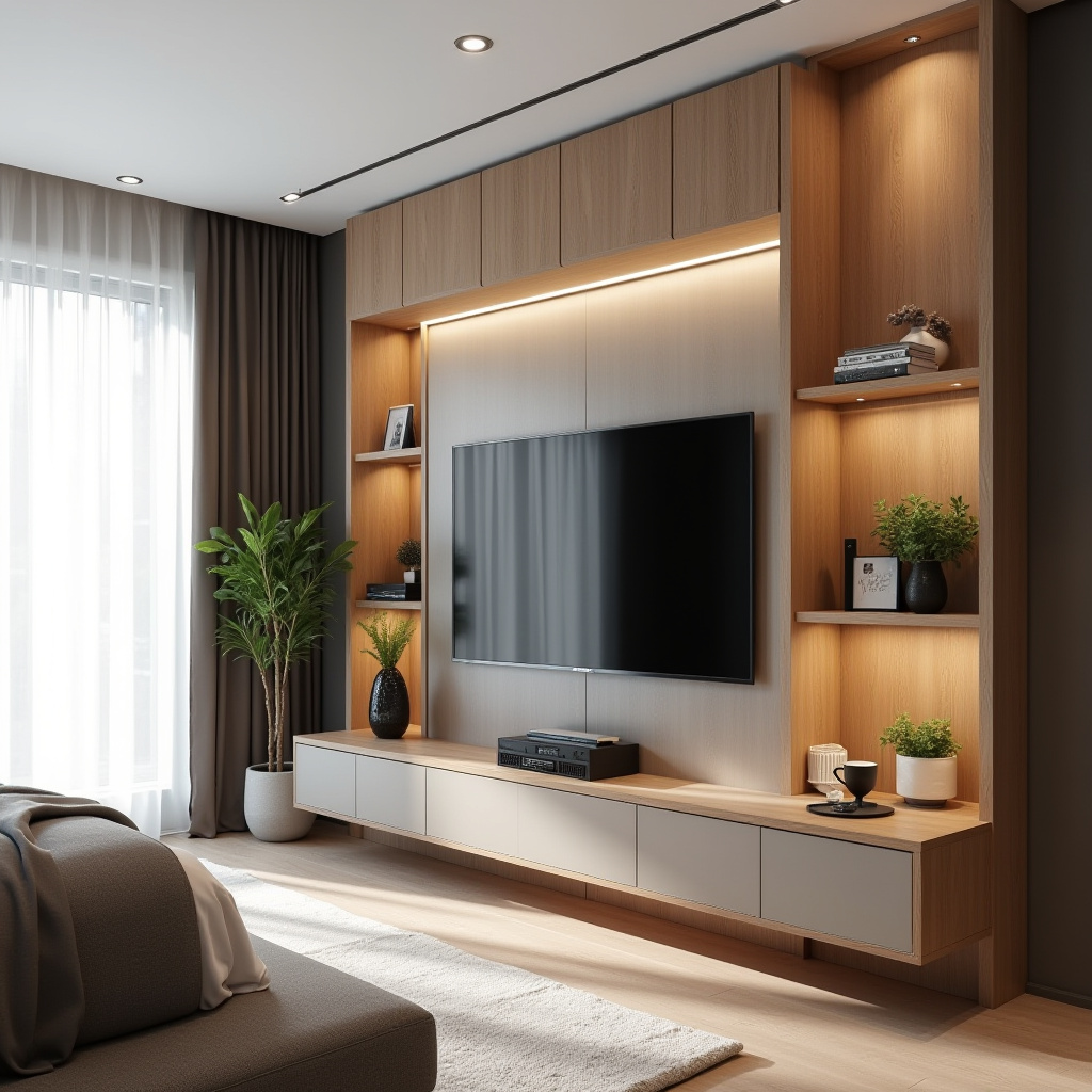modern bedroom TV unit design 2