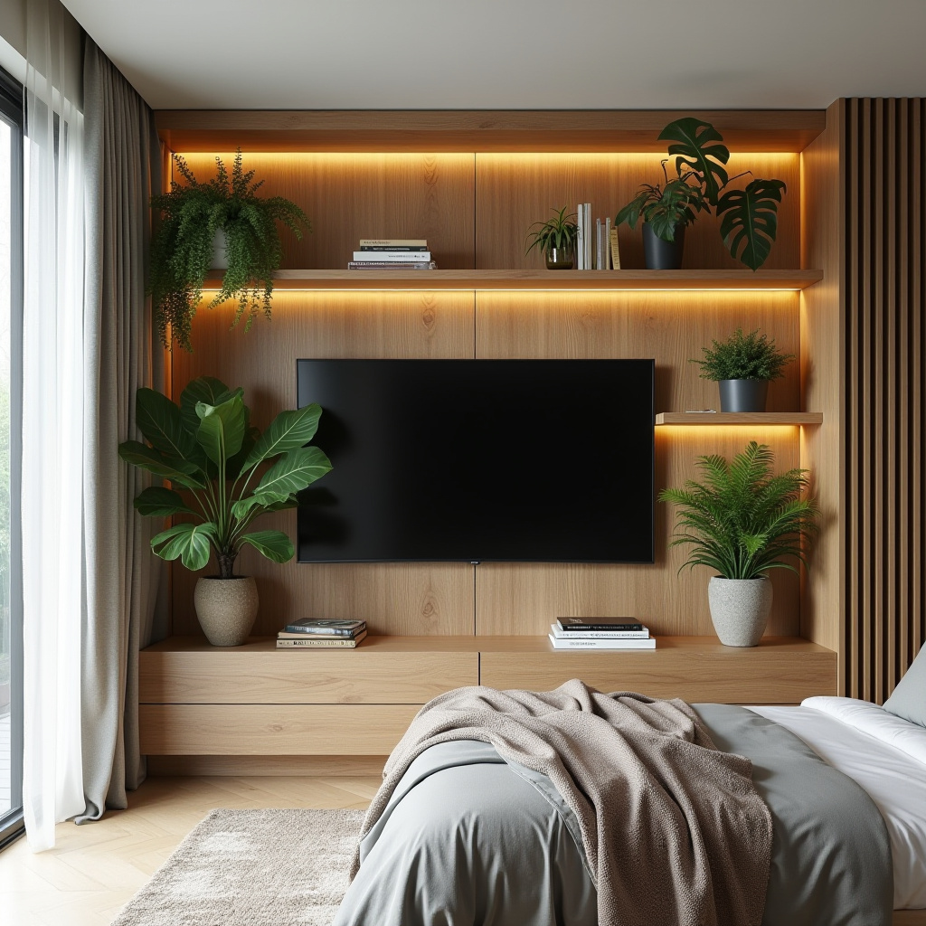 modern bedroom TV unit design 20