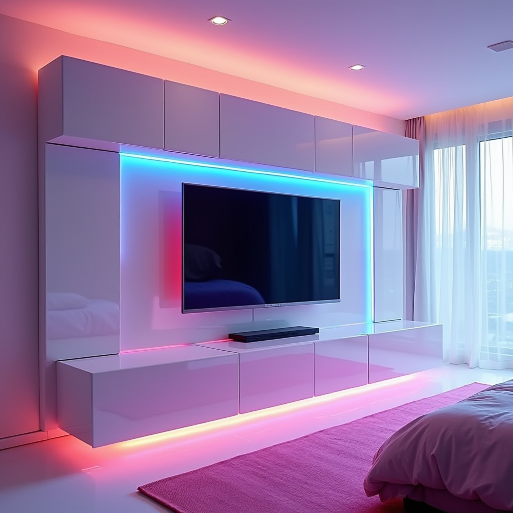 modern bedroom TV unit design 21