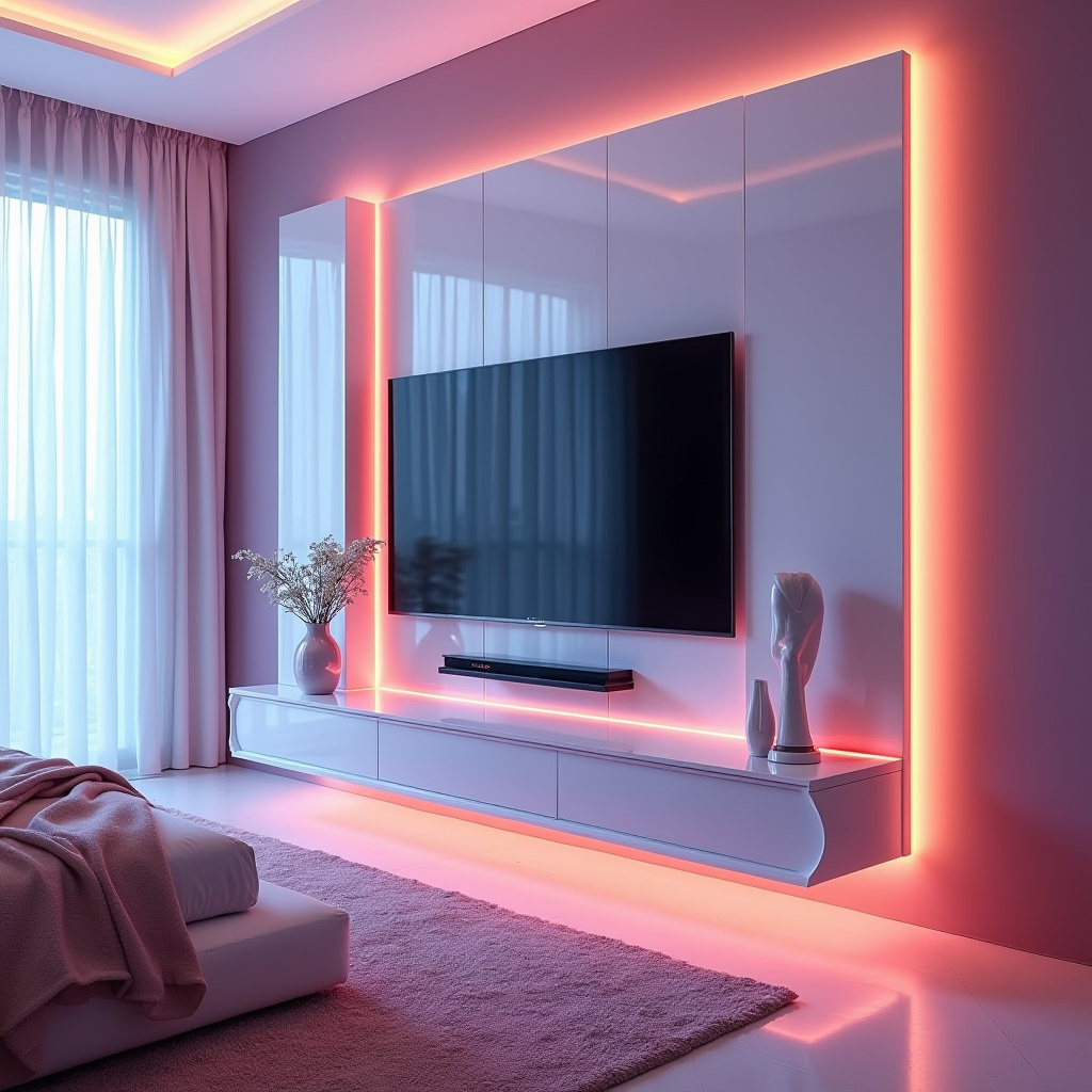 modern bedroom TV unit design 22