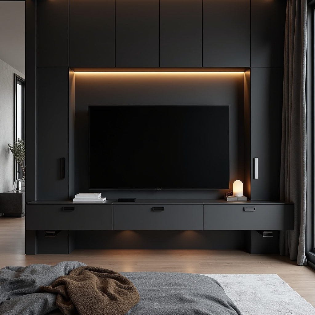 modern bedroom TV unit design 3