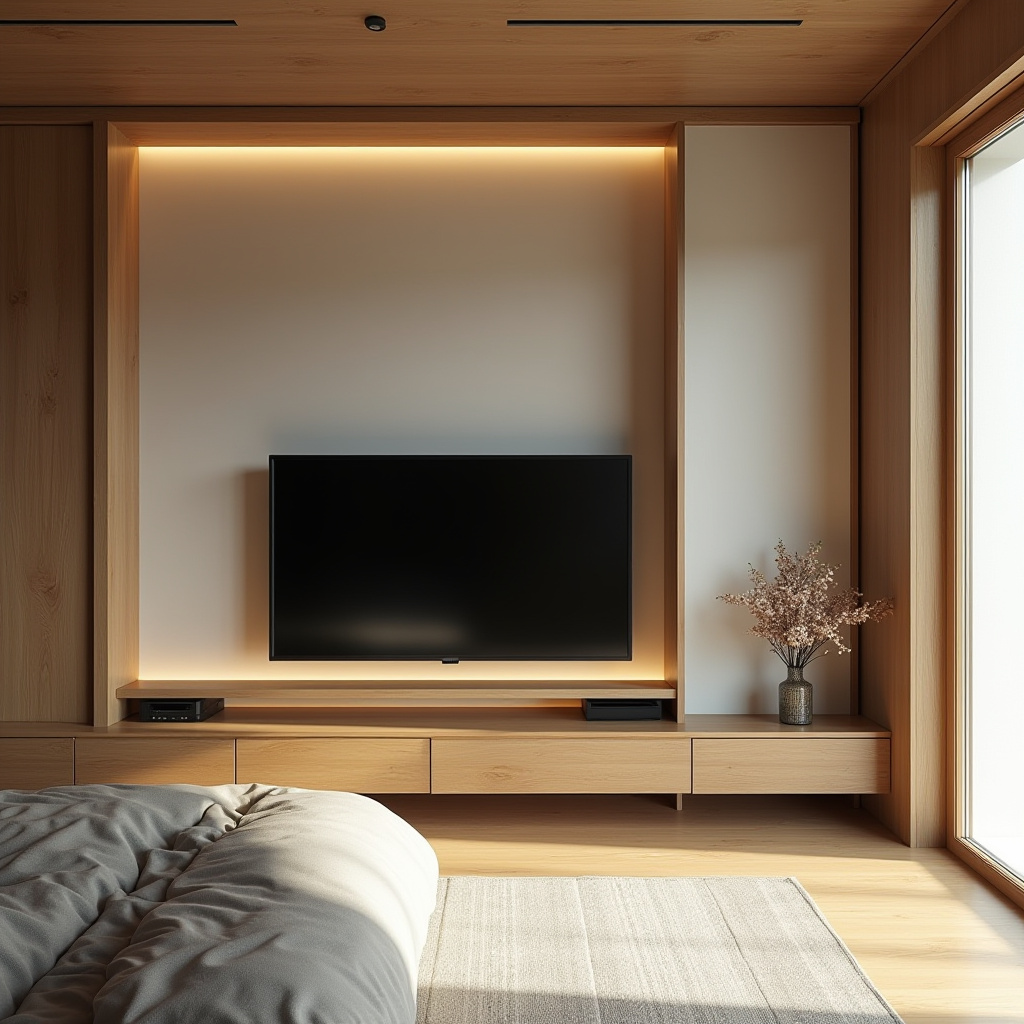 modern bedroom TV unit design 31