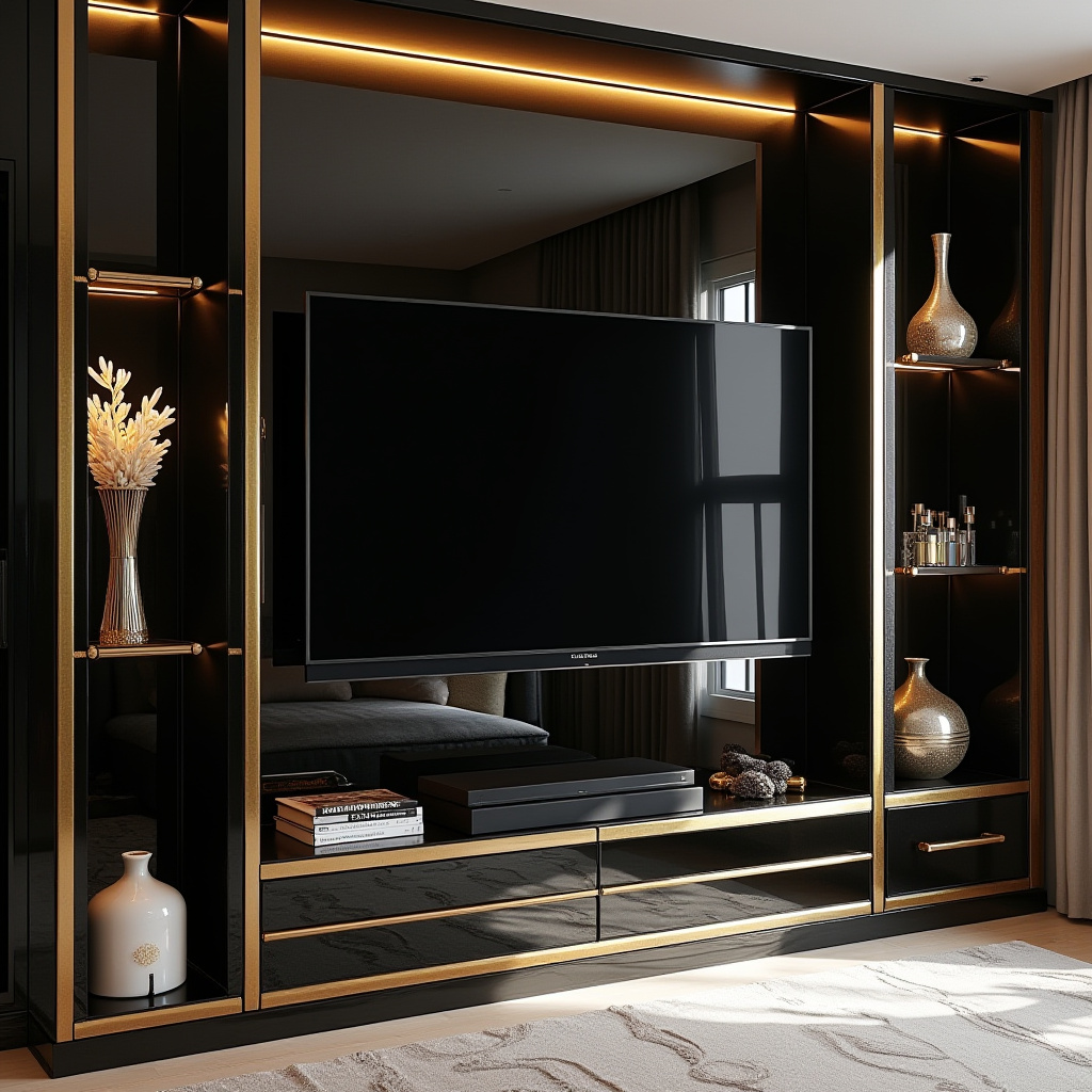 modern bedroom TV unit design 33