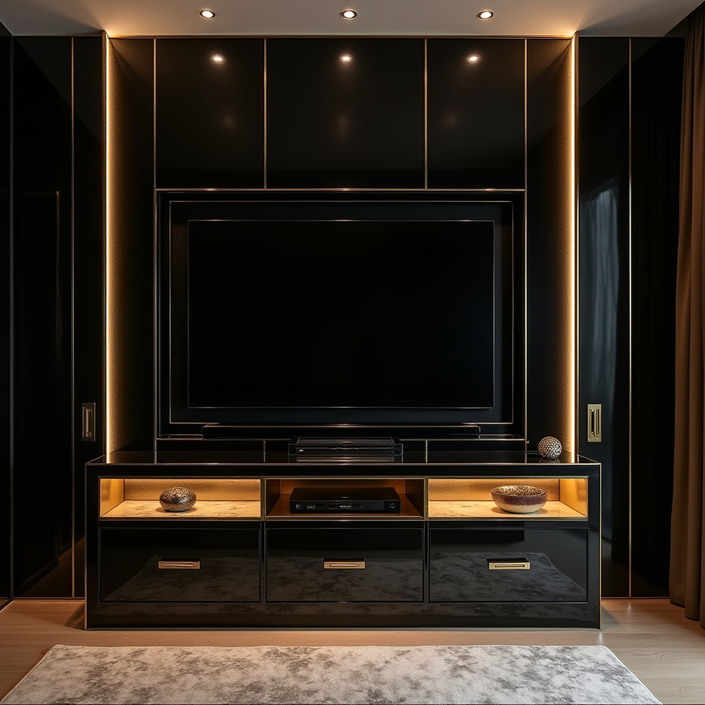 modern bedroom TV unit design 34