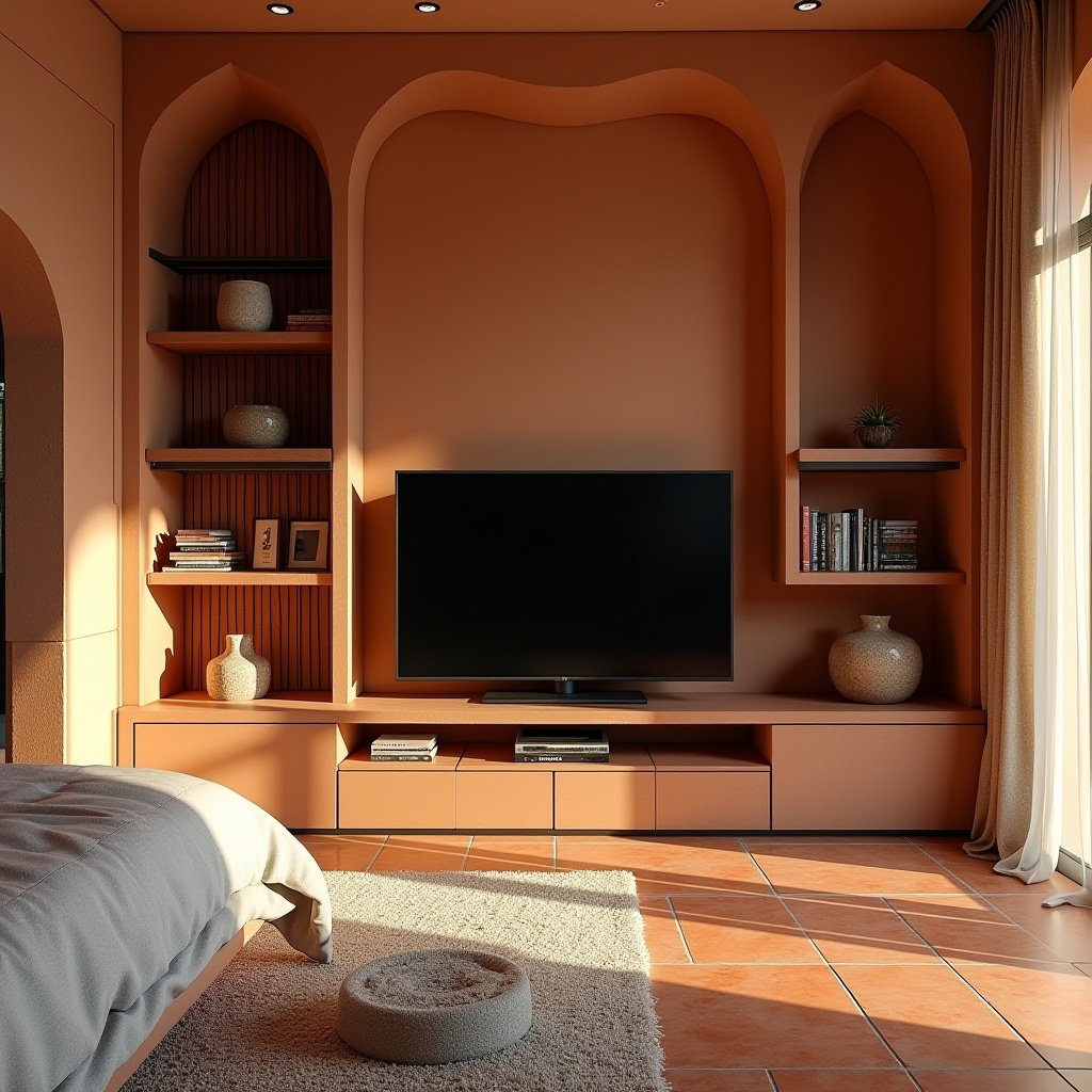 modern bedroom TV unit design 38