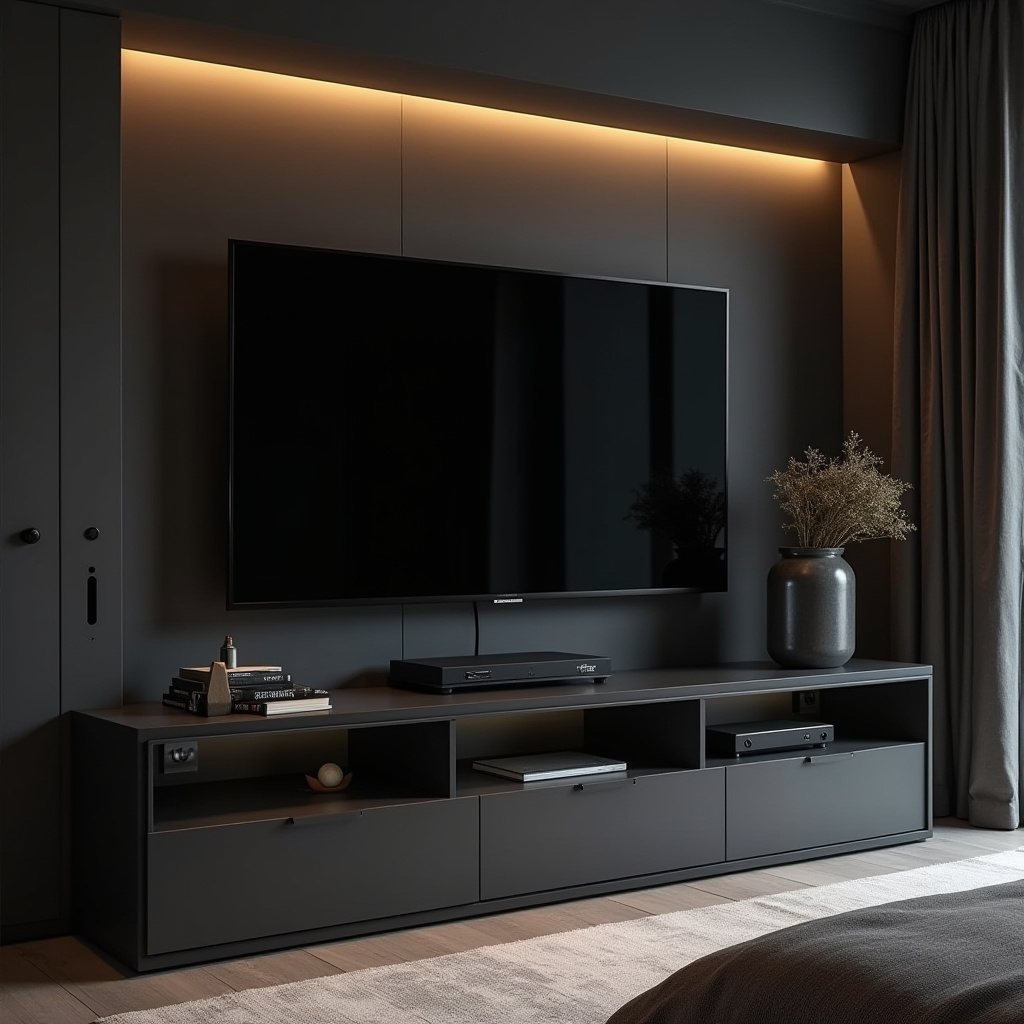 modern bedroom TV unit design 4