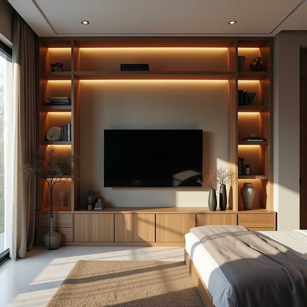 modern bedroom TV unit design 5