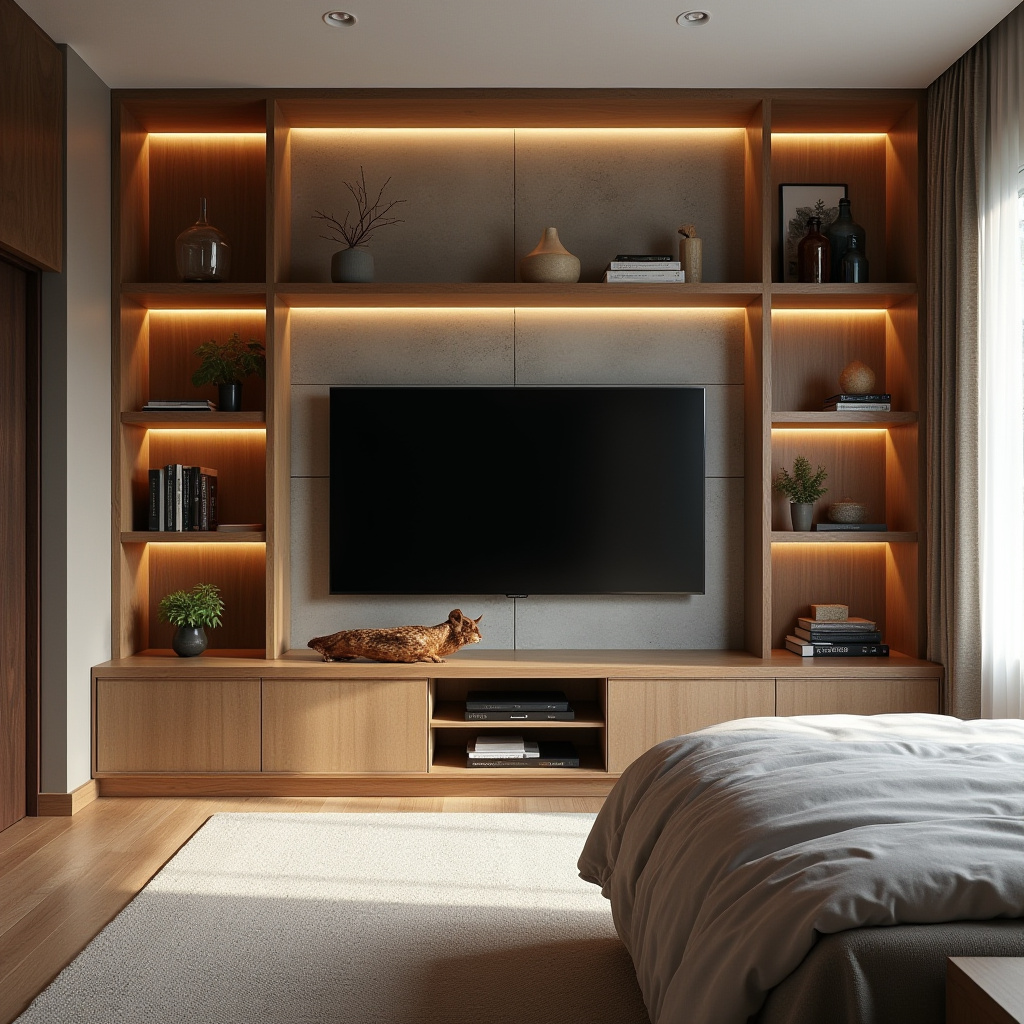 modern bedroom TV unit design 6