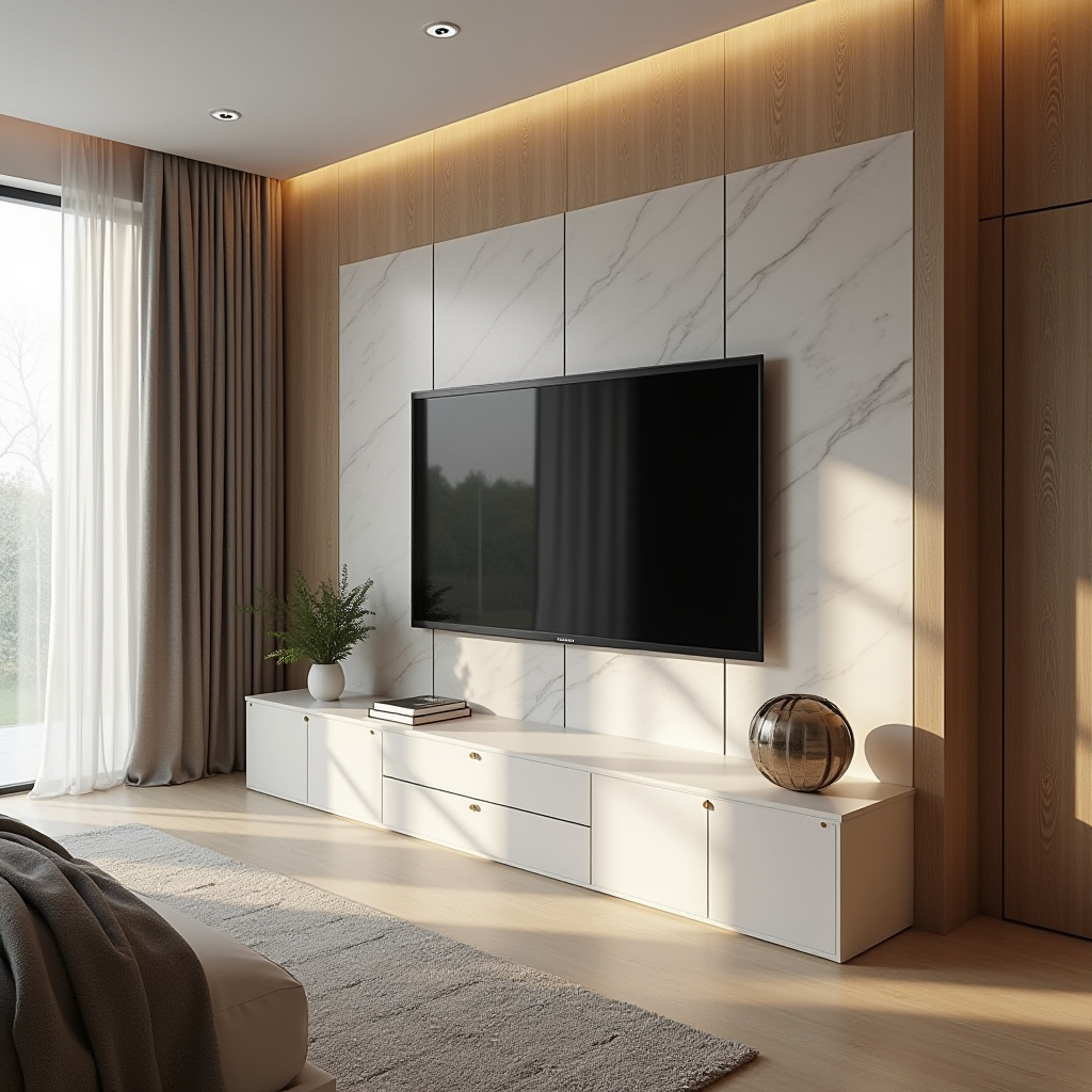 modern bedroom TV unit design 8