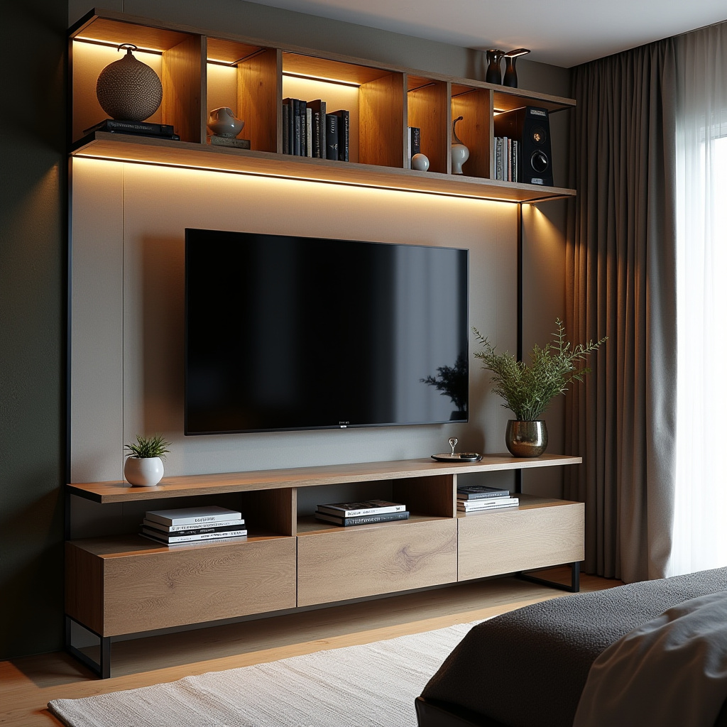 modern bedroom TV unit design 9