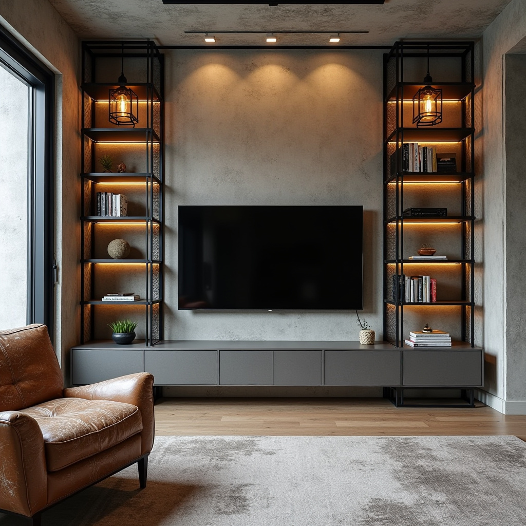 modern bedroom TV wall 18