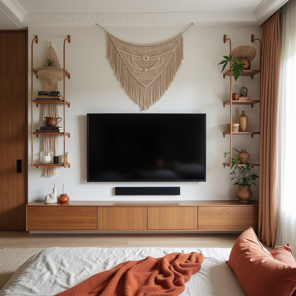modern bedroom TV wall 35