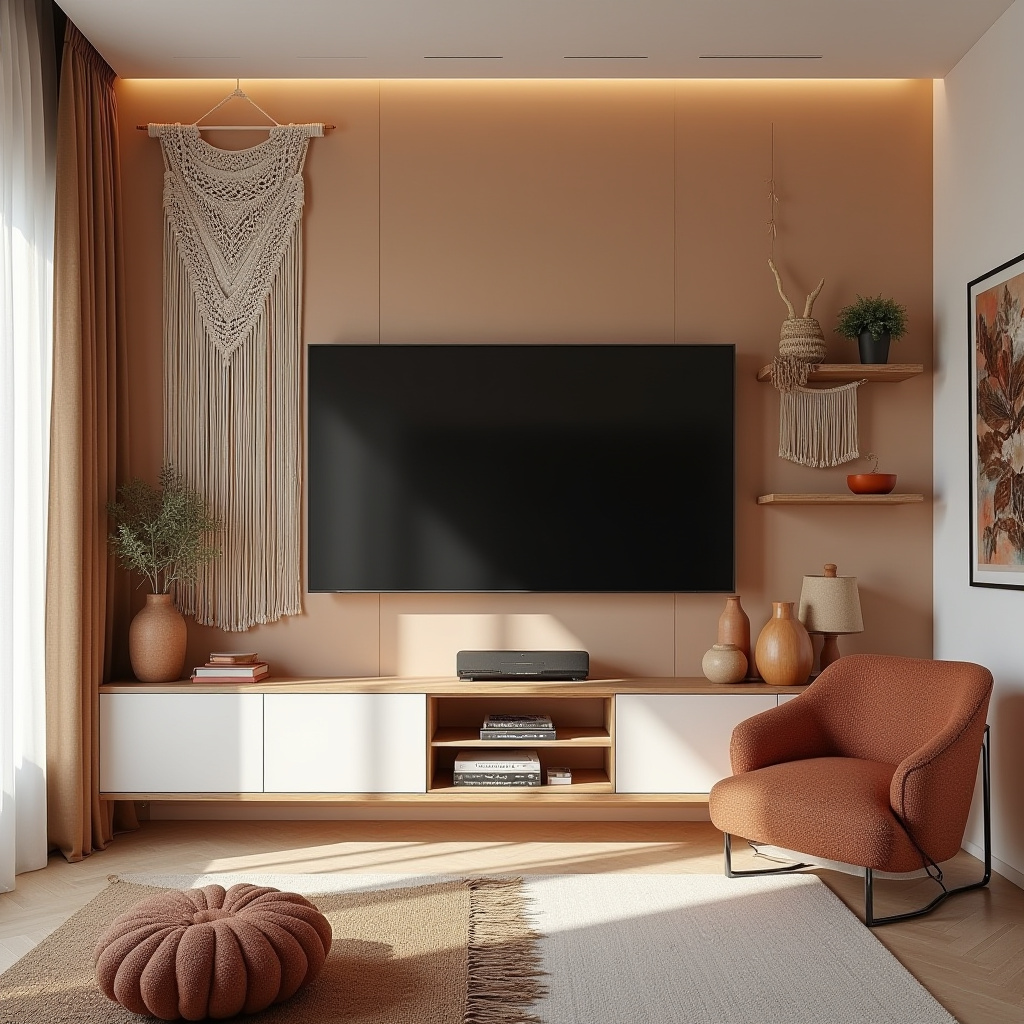 modern bedroom TV wall 36