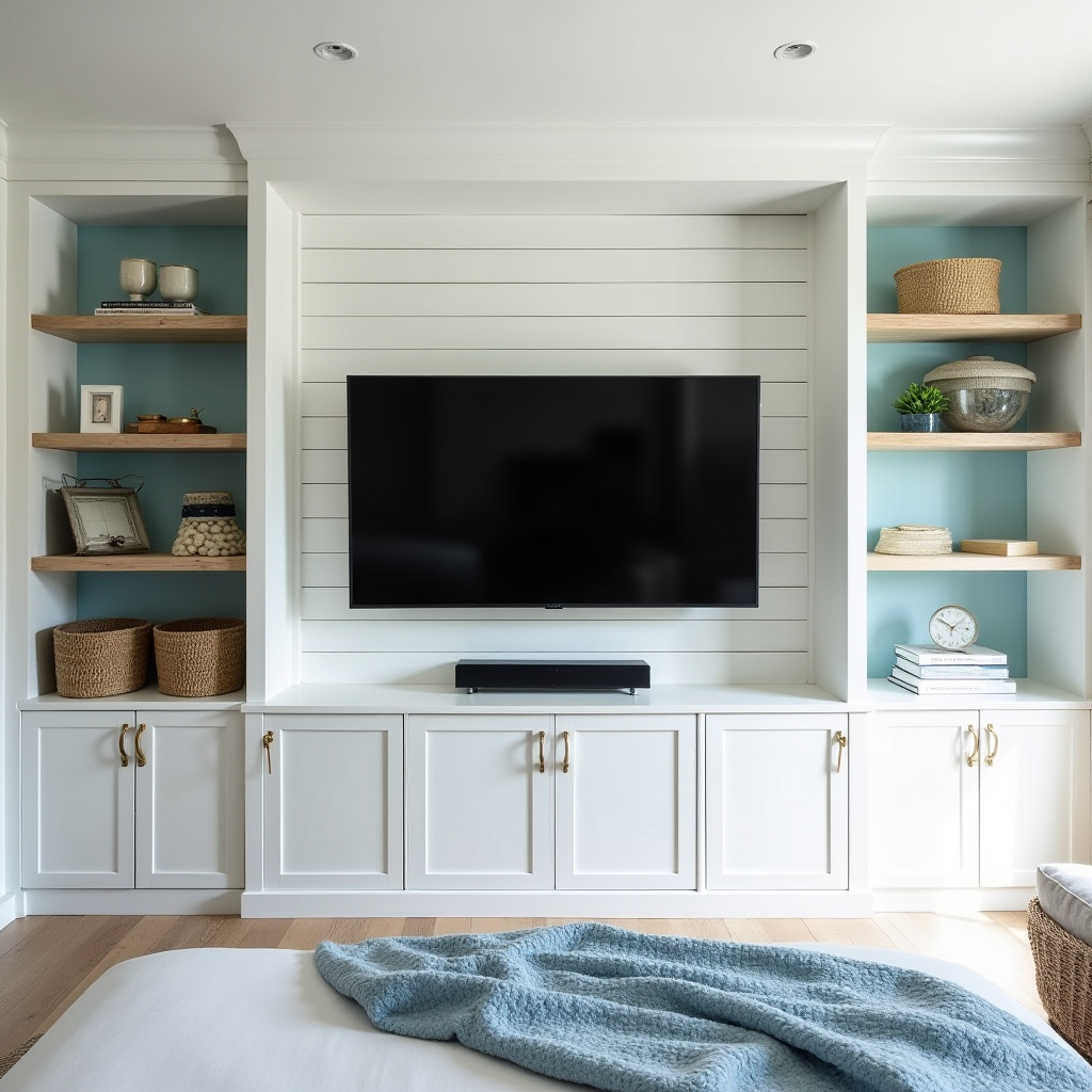 modern bedroom TV wall 39