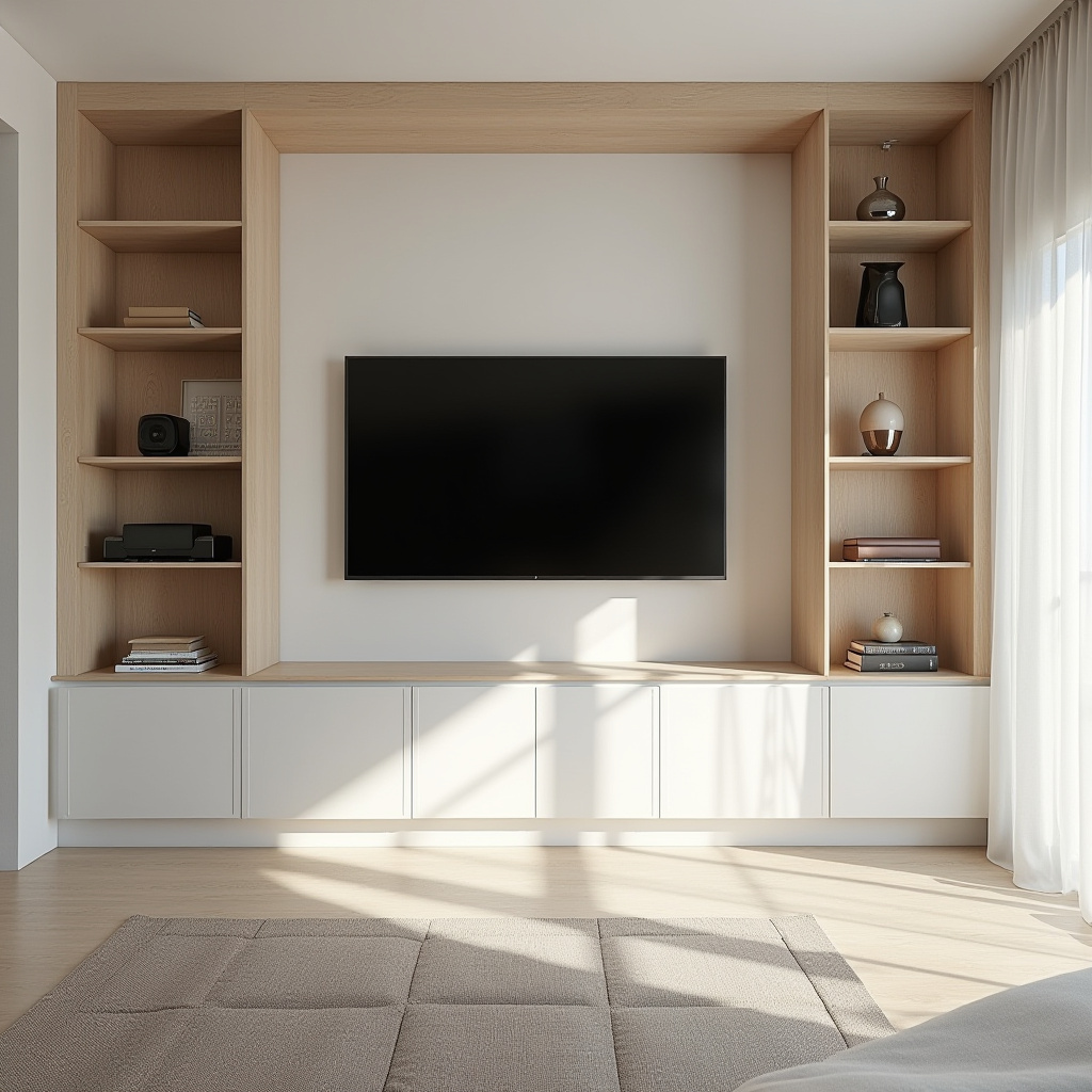 modern bedroom TV wall 5