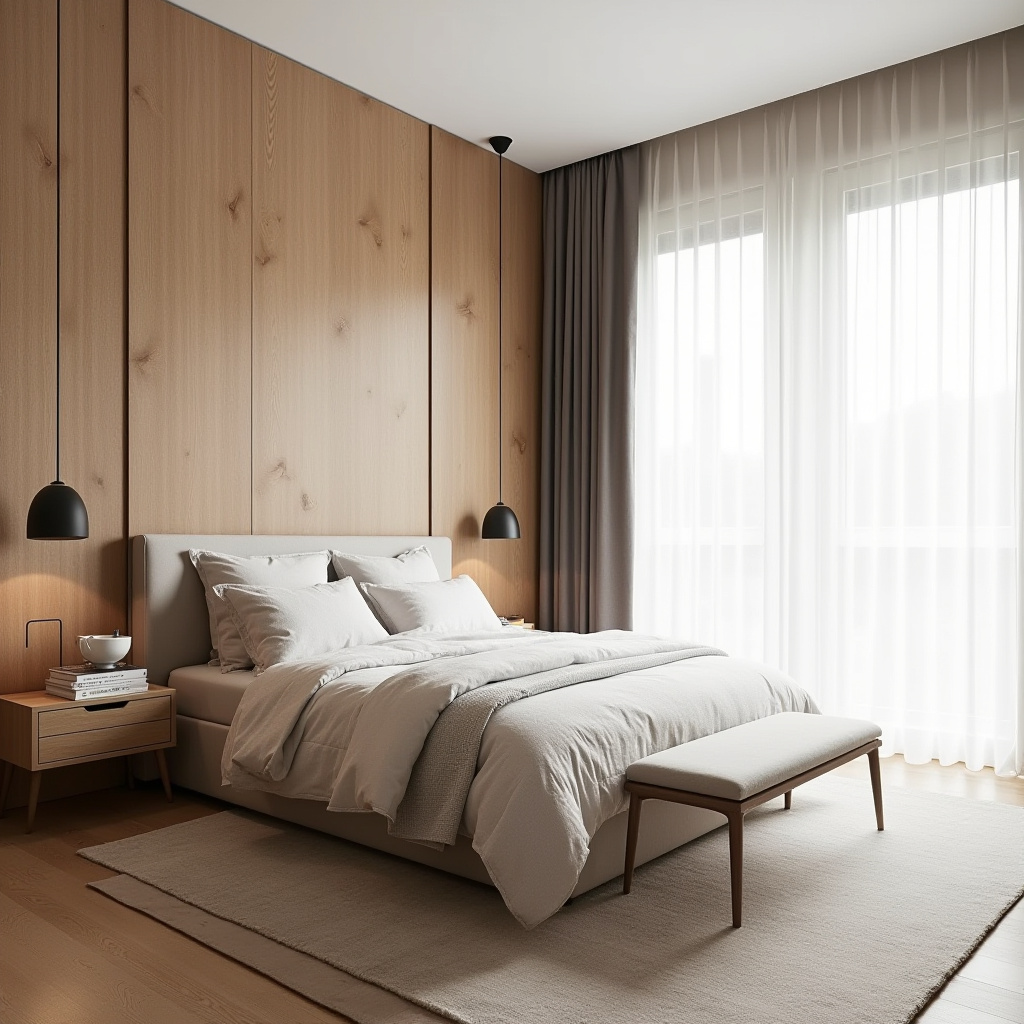 modern bedroom accent wall 2