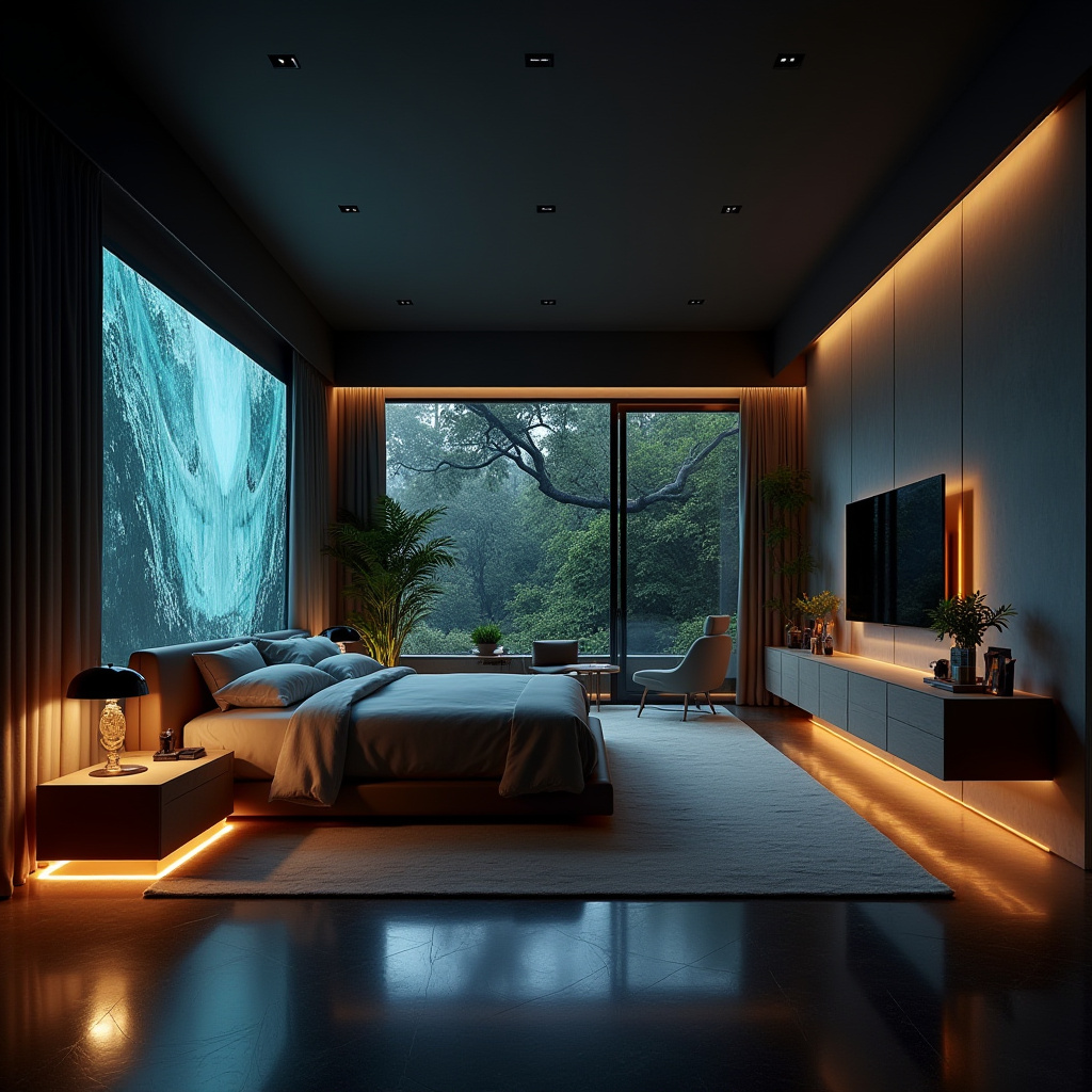 modern bedroom accent wall 37