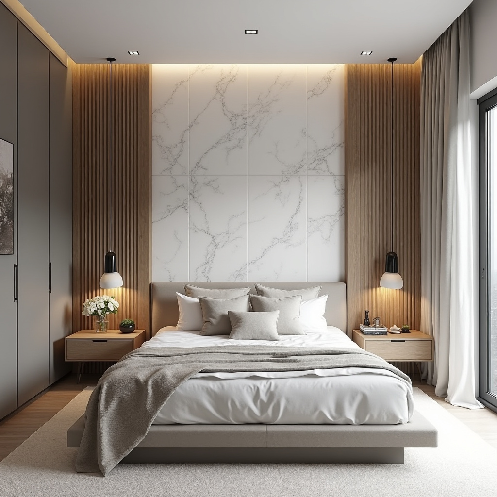 modern bedroom accent wall 4