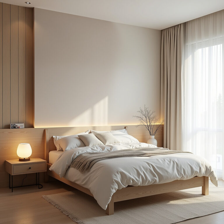 modern bedroom accent wall wallpaper 1
