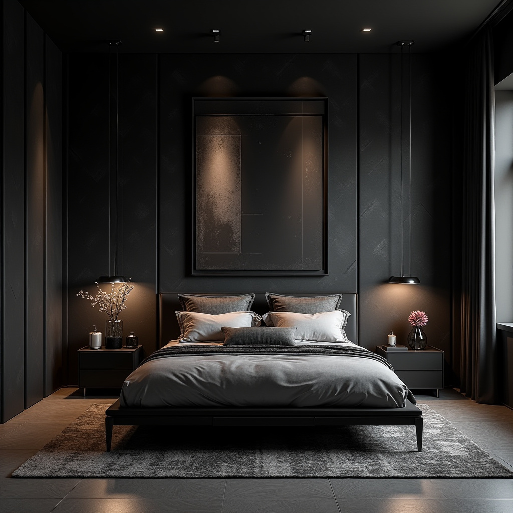 modern bedroom accent wall wallpaper 4