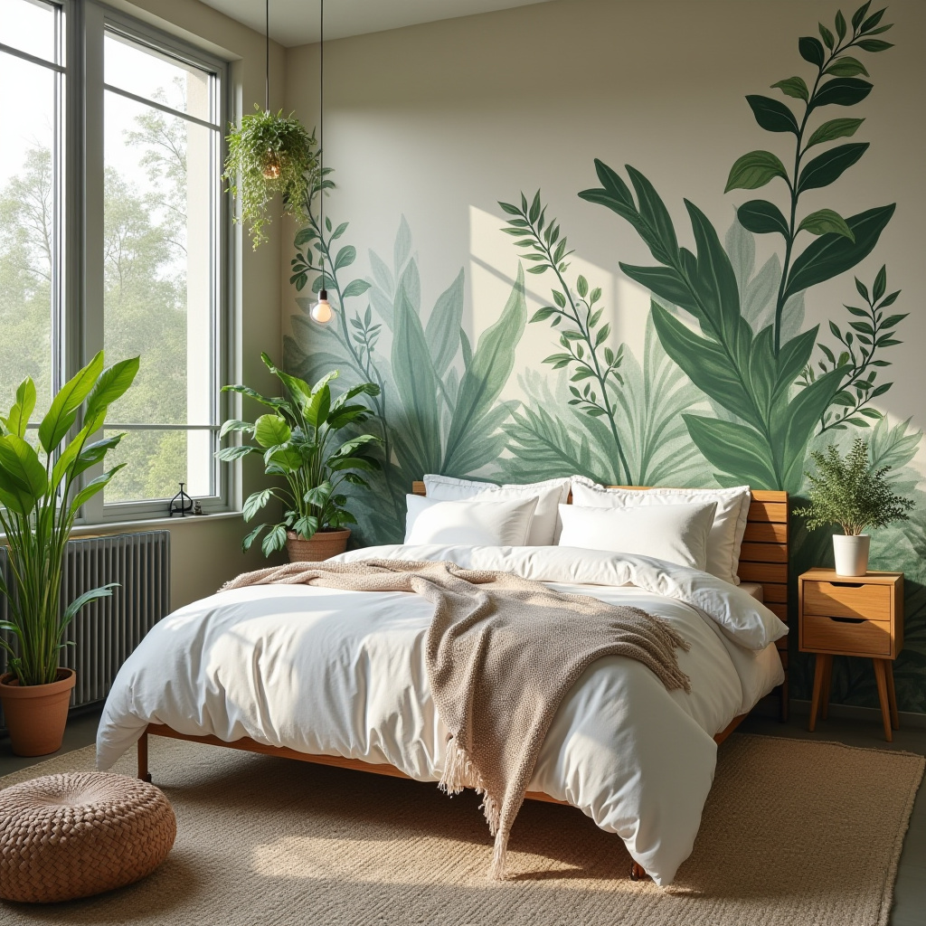 modern bedroom accent wall wallpaper 5