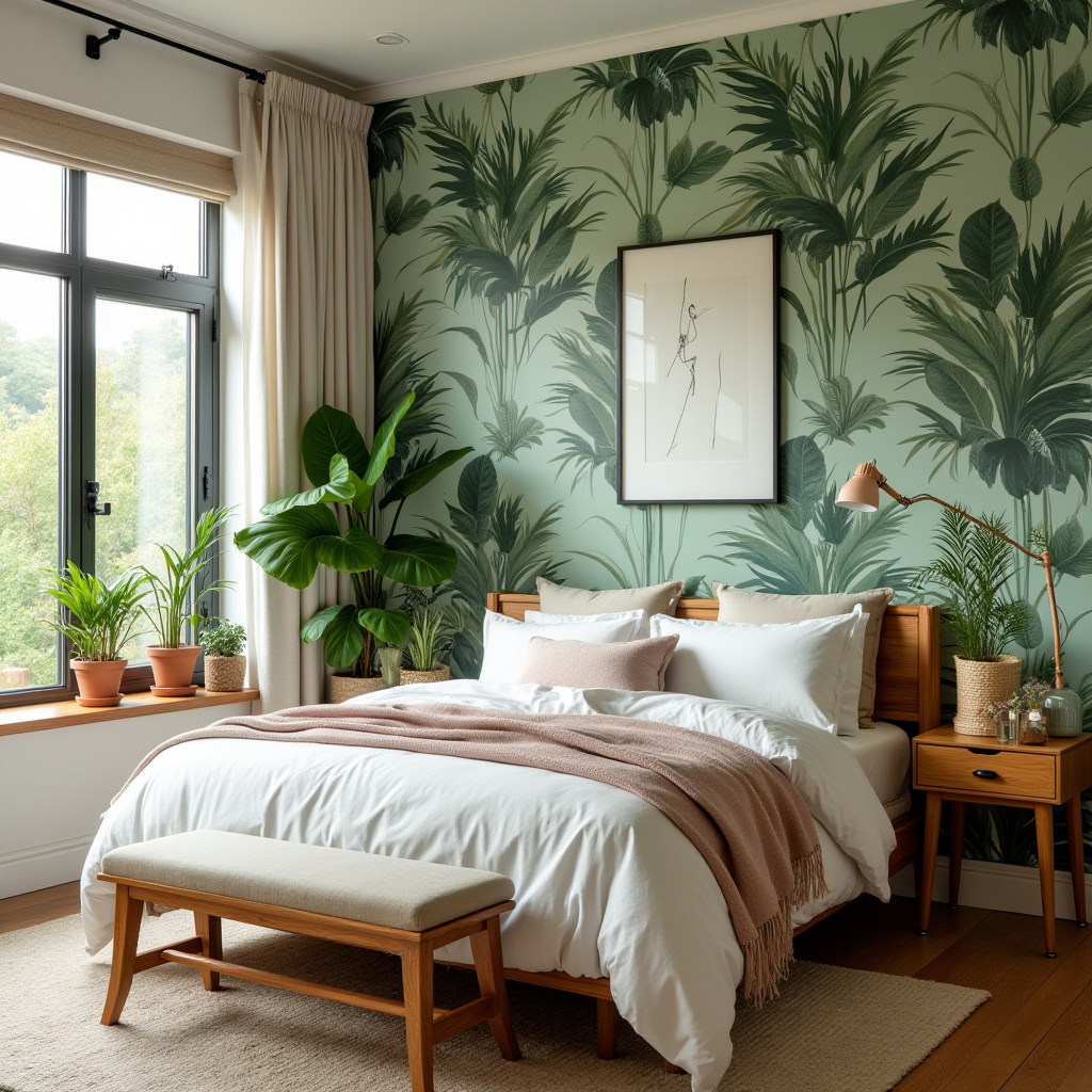 modern bedroom accent wall wallpaper 6