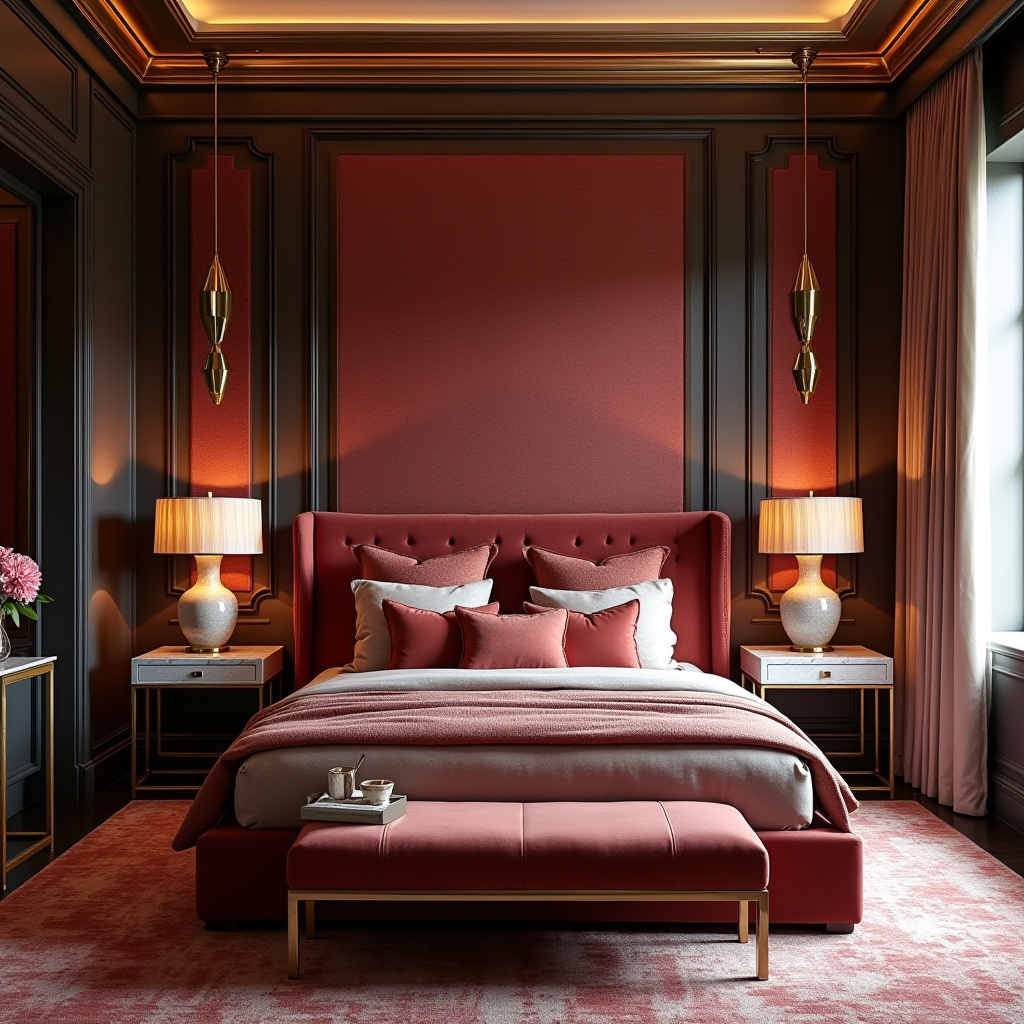 modern bedroom accent wall wallpaper 7