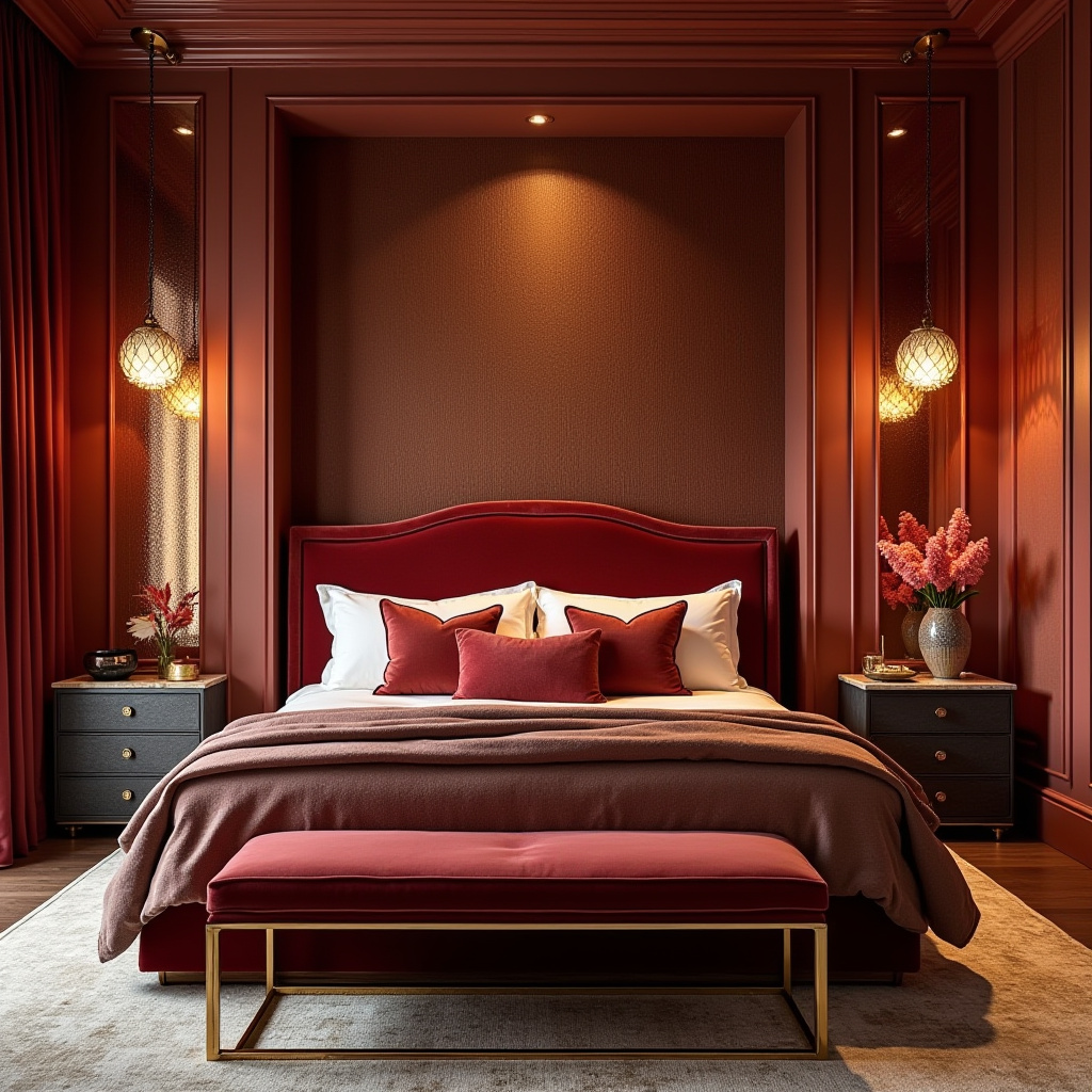 modern bedroom accent wall wallpaper 8