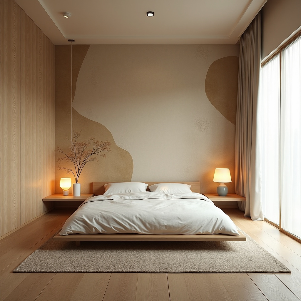 modern bedroom accent wall wallpaper 9