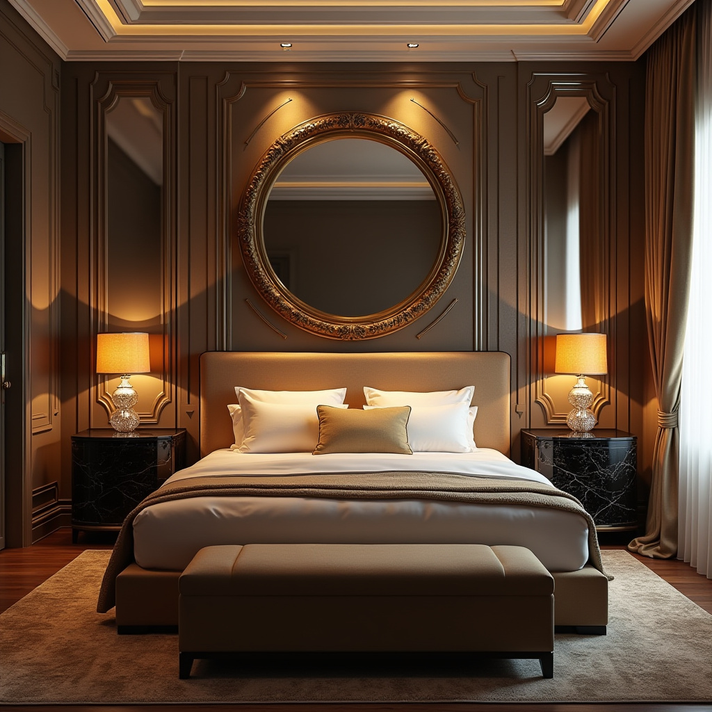 modern bedroom wall decor above bed 12