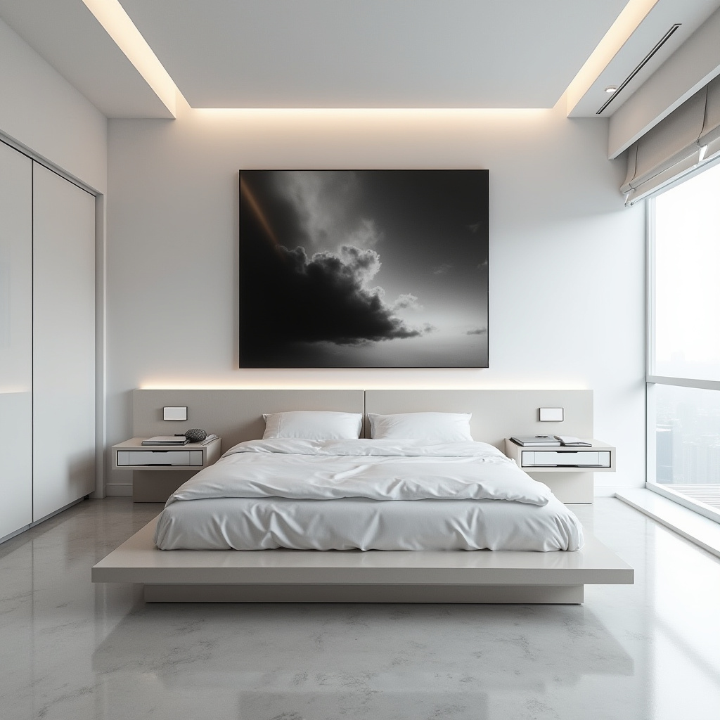 modern bedroom wall decor above bed 14