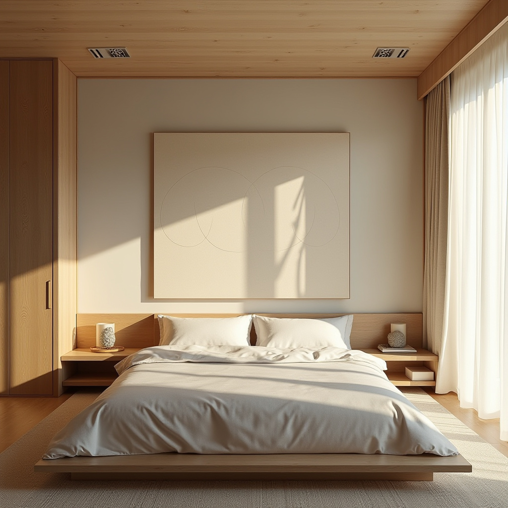 modern bedroom wall decor above bed 22