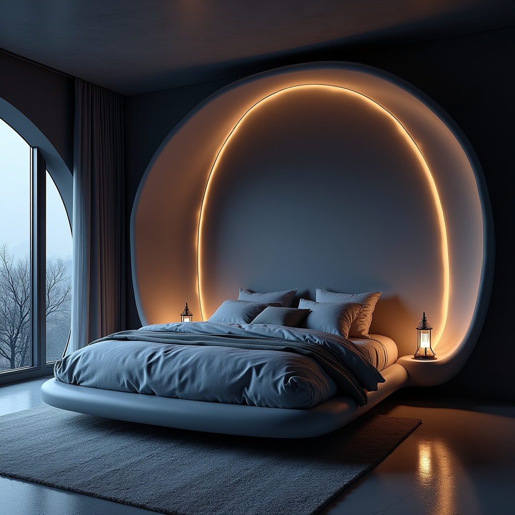 modern bedroom wall decor above bed 30