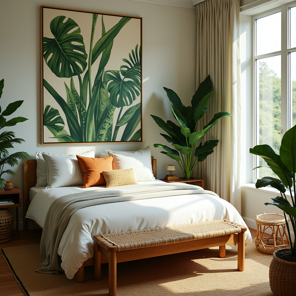 modern bedroom wall decor above bed 33