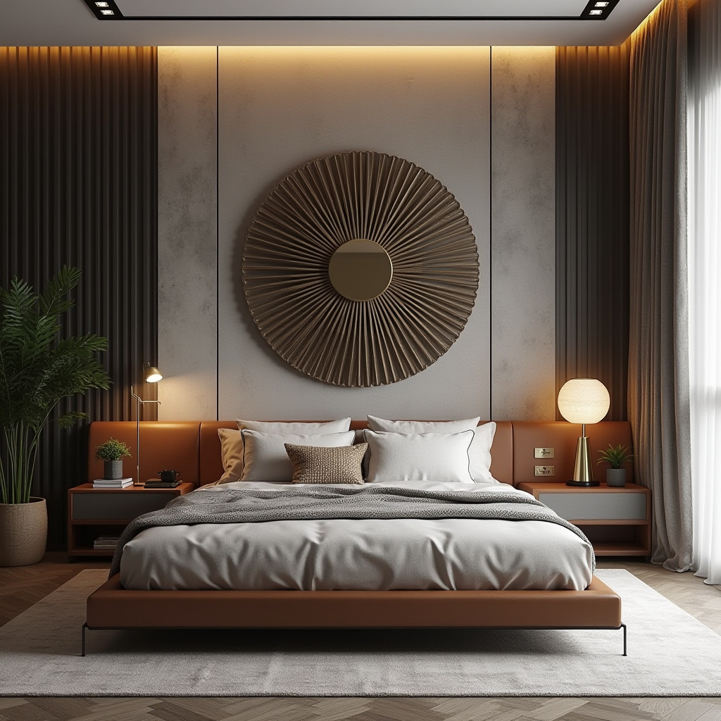 modern bedroom wall decor above bed 6