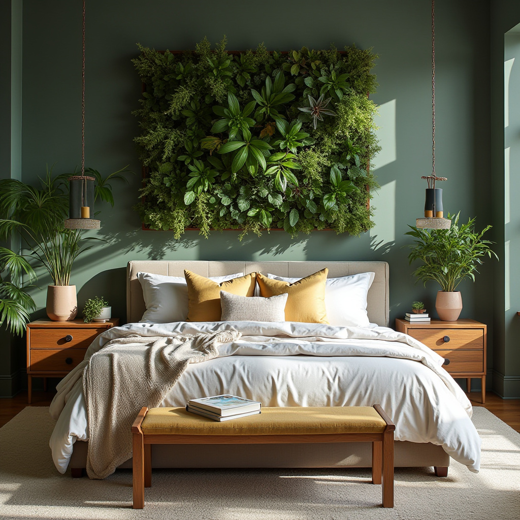 modern bedroom wall decor above bed 7