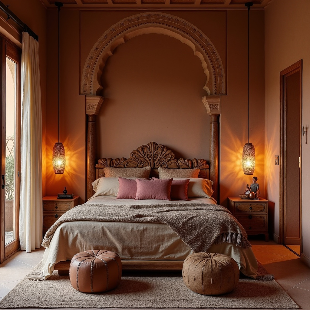 modern boho bedroom 19