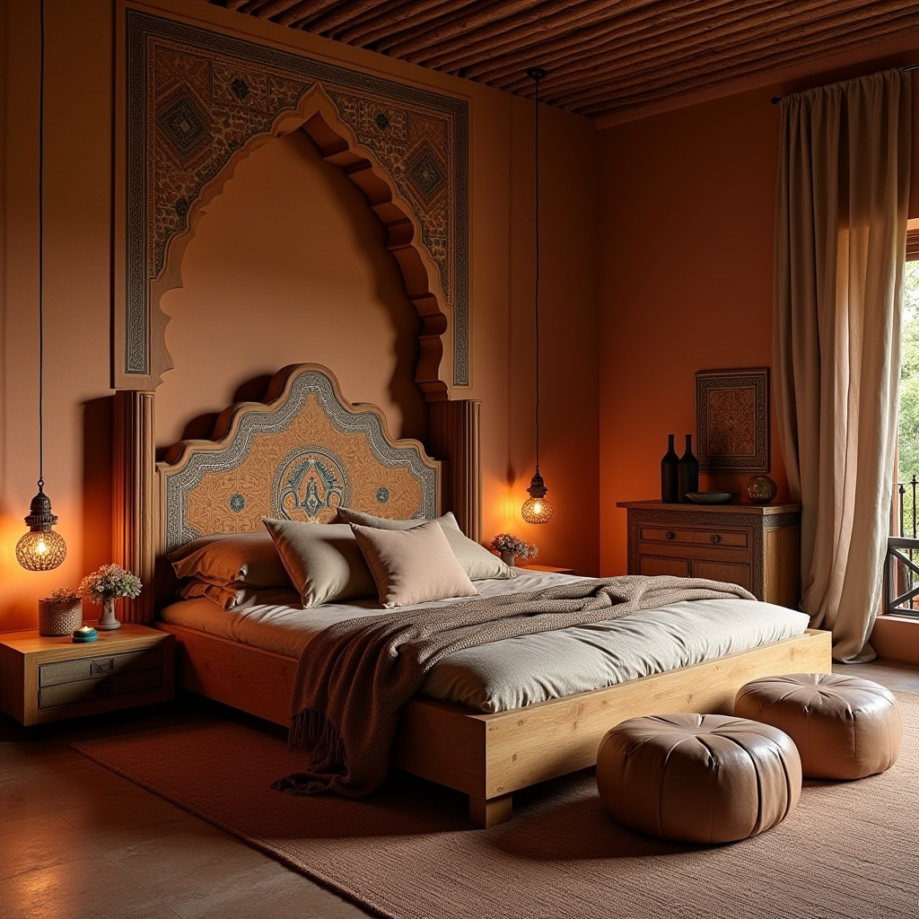 modern boho bedroom 20