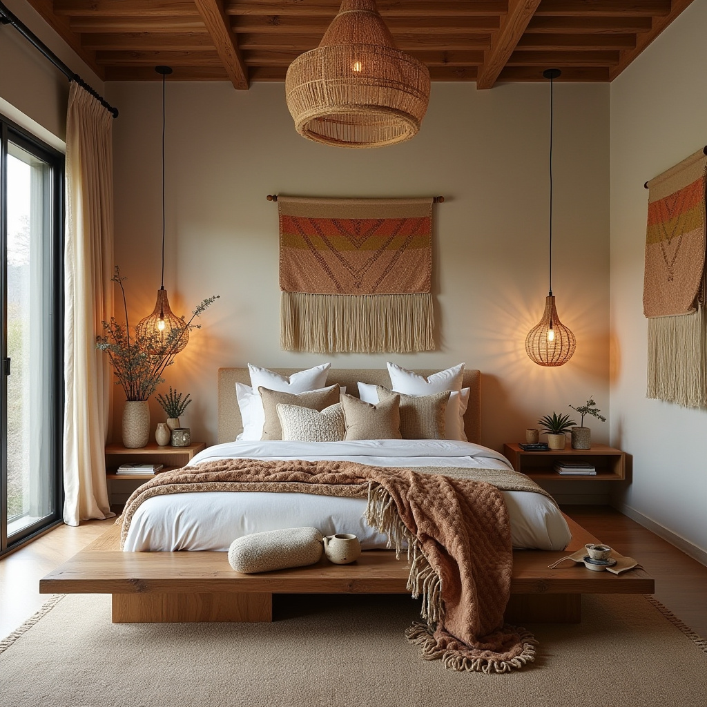 modern boho bedroom 3
