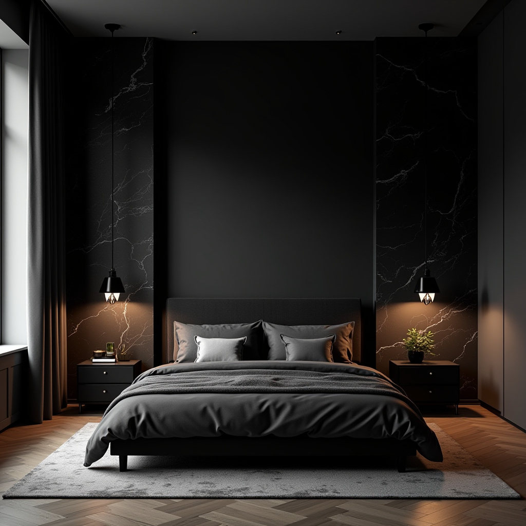 modern dark bedroom 10