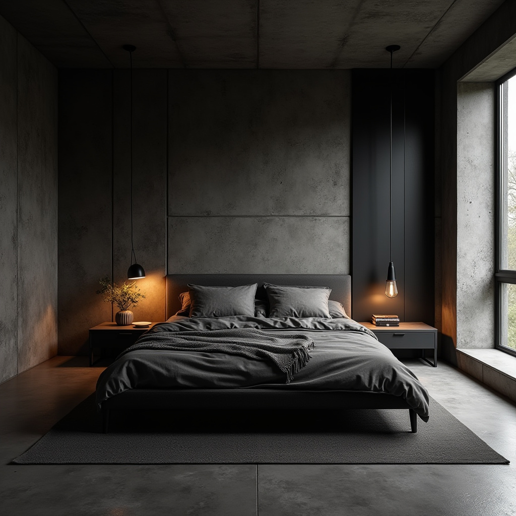 modern dark bedroom 11